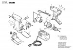 Bosch 0 601 955 555 Gsr 12-1 Cordless Screw Driver 12 V / Eu Spare Parts